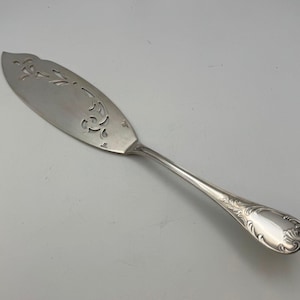 Christofle France Silverplate MARLY 11&quot; Pierced Fish Serving Knife