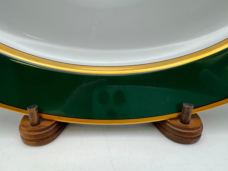 Fitz & Floyd Renaissance Green Oval Serving Platter - Thumbnail 3