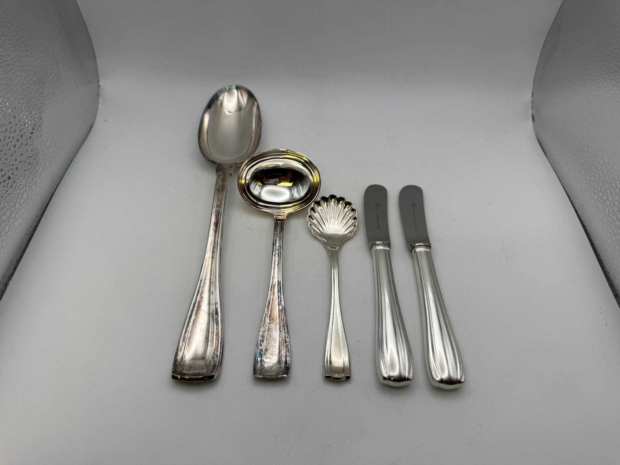 thumbnail image 2 of Ricci Argentieri MERIDIANI Stainless Steel Flatware – Glossy 18/10 – CHOICE Pieces, Used Condition 2 of 6