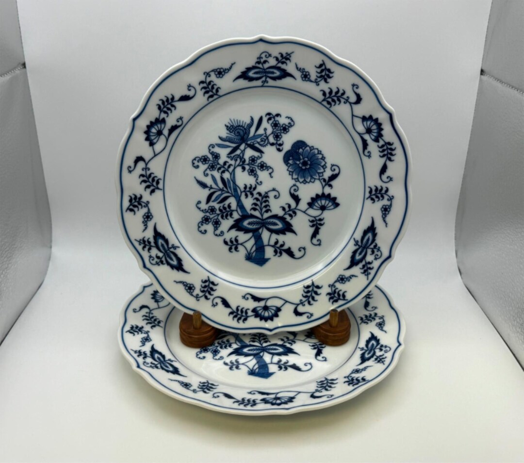 Pair of BLUE DANUBE Salad Plates 50th Anniversary Made in Japan - Etsy