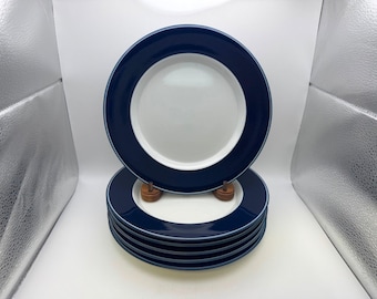 Set of 6 Dansk Concerto ADAGIO Blue Salad Plates Made in Japan