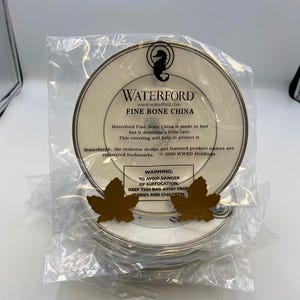 Set of 8 Waterford Fine China KILBARRY PLATINUM Appetizer / Bread Plates NEW!