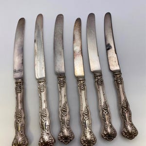 International 1847 Rogers Silverplate VINTAGE Breakfast Knives Set of 6