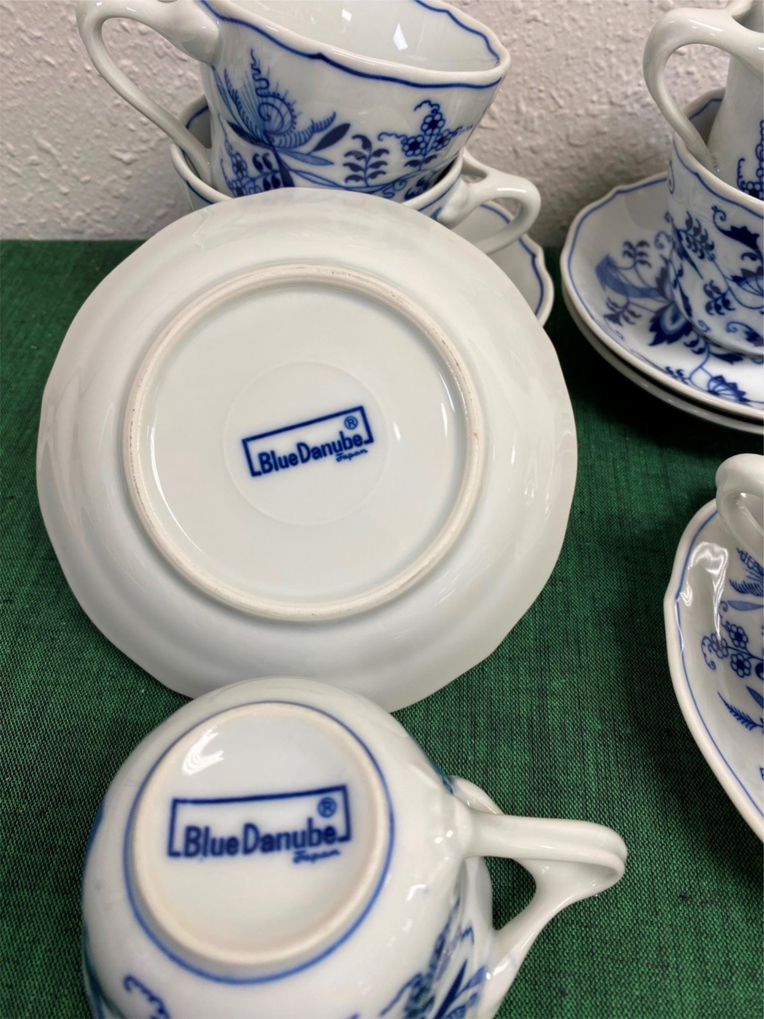Set of 6 BLUE DANUBE Cups & Saucers Made in Japan - Etsy