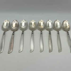 Oneida Community Silverplate SOUTH SEAS Set of 8 Teaspoons
