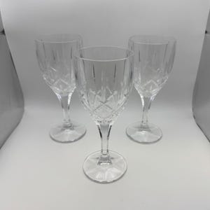 Set of 3 Gorham Crystal LADY ANNE SIGNATURE Wine Glasses