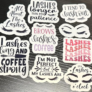 Lashes Vinyl Waterproof Sticker - Lash Tech Decal