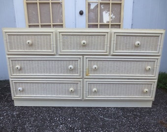 Wicker Dresser Etsy