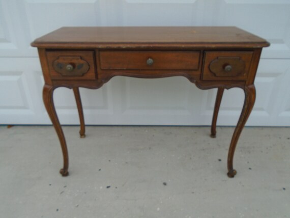 French Country Desk Console Table Italian Provincial Shabby Etsy