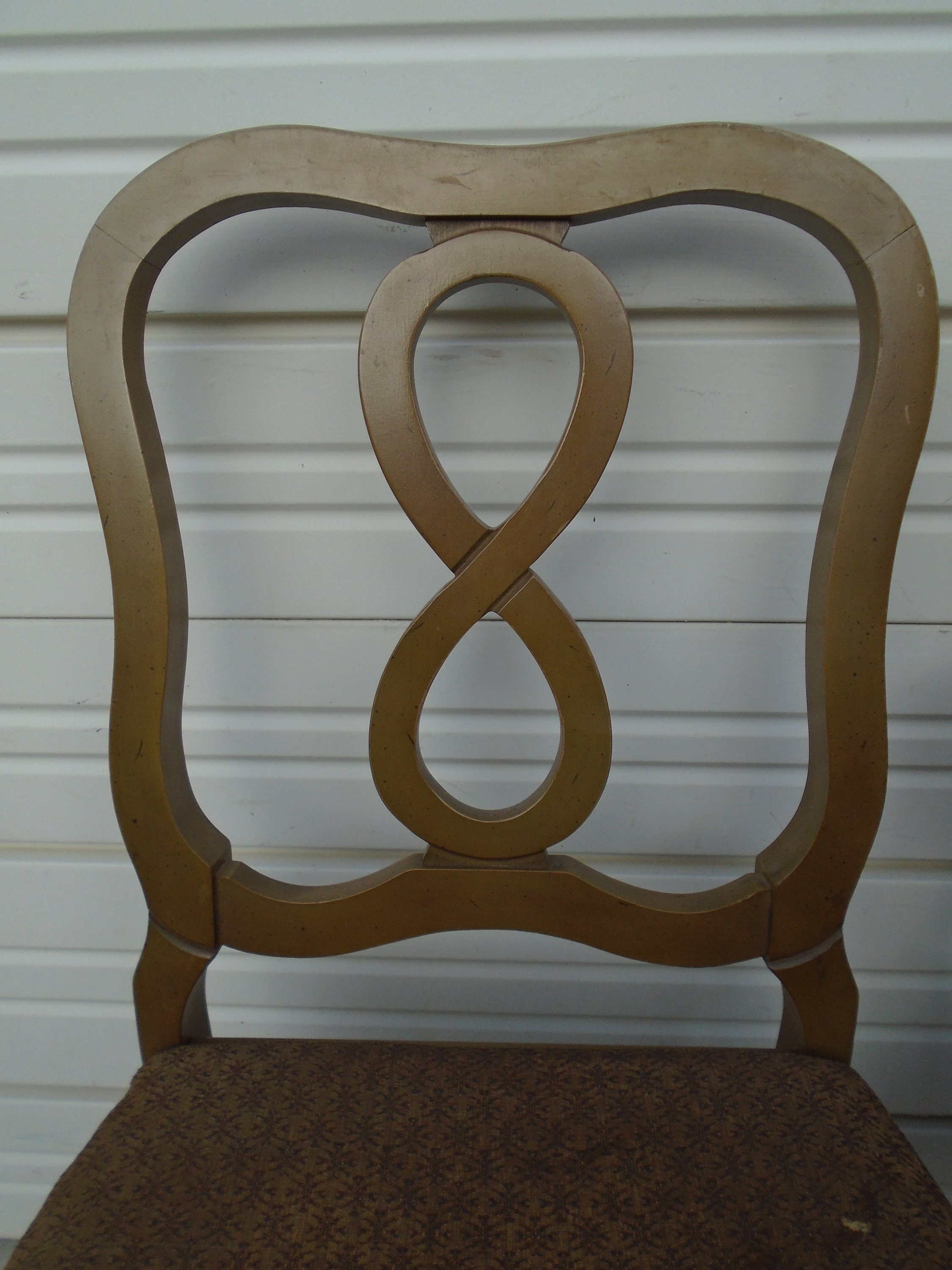 cfbn☺︎ house on the hill Ballet柄　80cm Set 6 Dining Chairs Lenoir House for Broyhill Figure 8 French