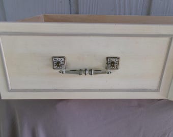 1 Pull small Replacement Hardware Handle 4 inch  Faux Bamboo Drawers Henry Link Bali hai Dresser Desk Highboy Hollywood Regency Pulls