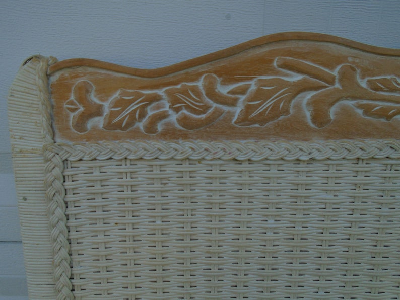 Pier 1 Wicker Full Size Headboard Jamaica Collection One Etsy