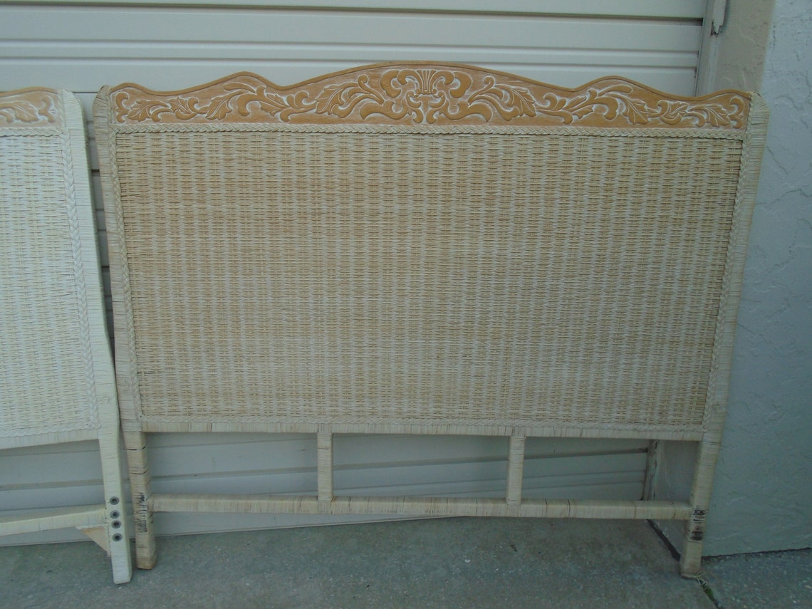 ONE Pier 1 Wicker queen size Headboard Jamaica Collection One Etsy