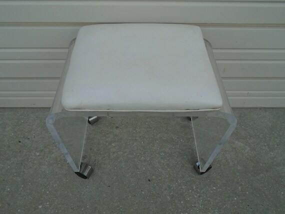 Muebles Para La Sala De Estar Lucite Bench Vanity Desk Stool Seat