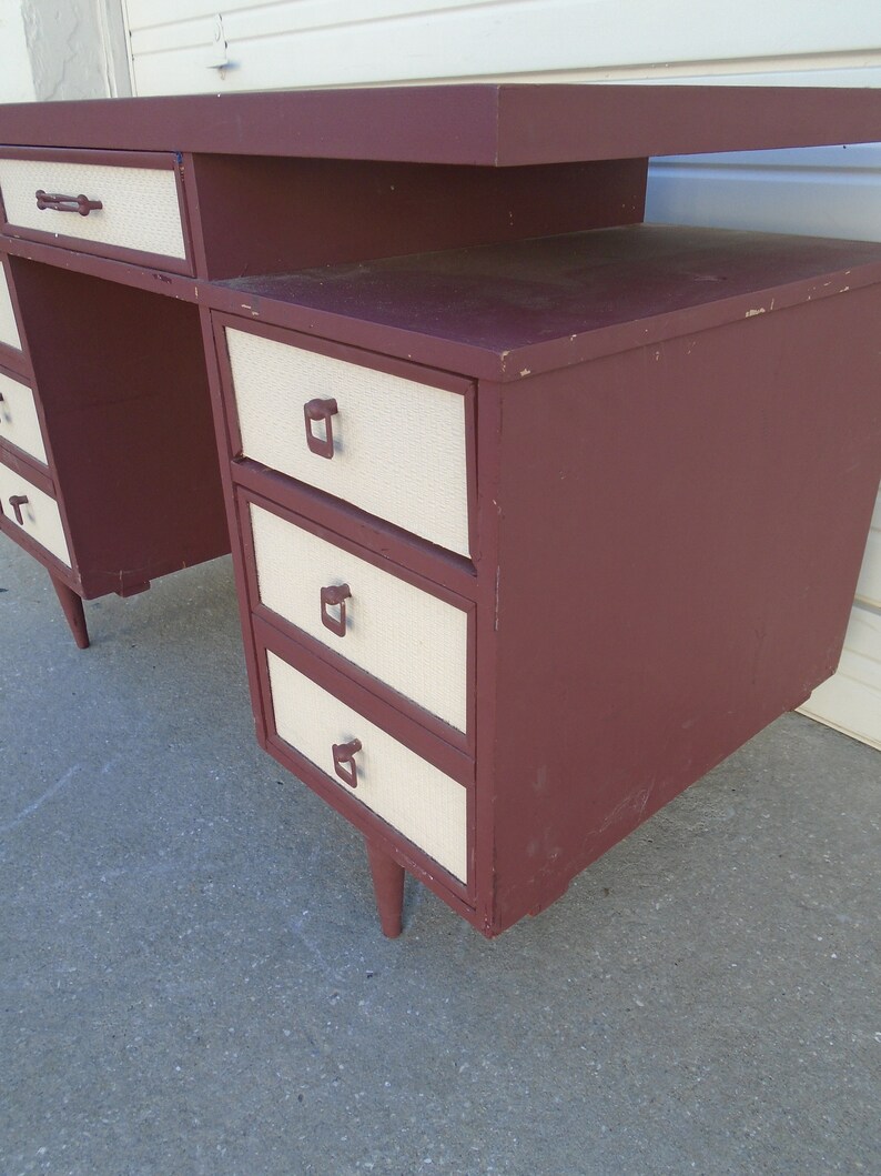 TLC Desk Mid-century Modern Office Executive Writers Hollywood | Etsy