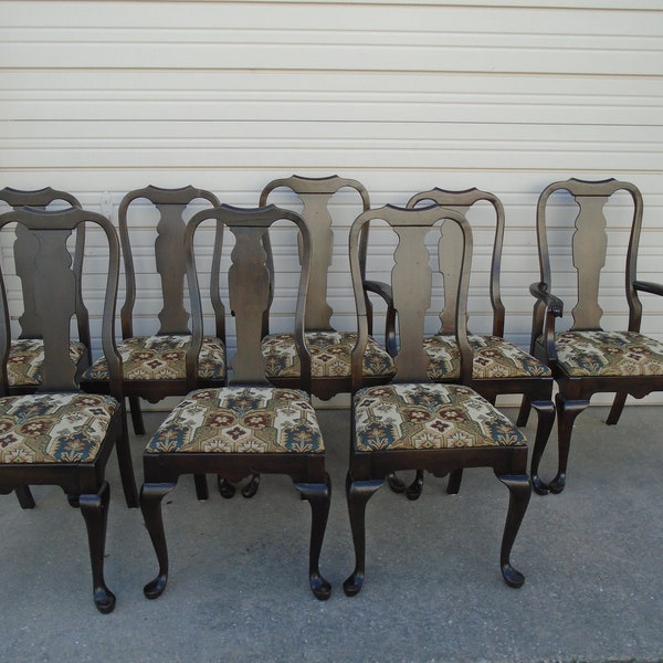 Queen Anne Dining Chairs Etsy