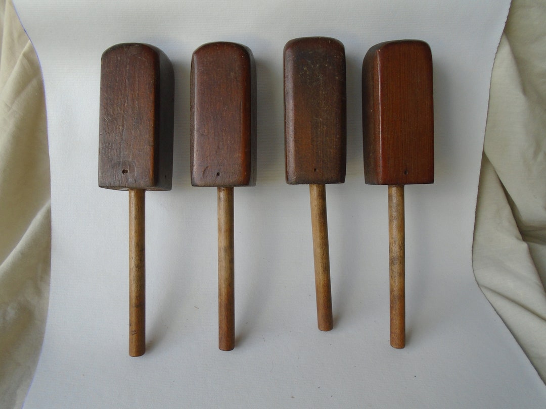 Set 4 Finials Tal Wooden Rustic Bed Posts for Headboard Daybed Craft