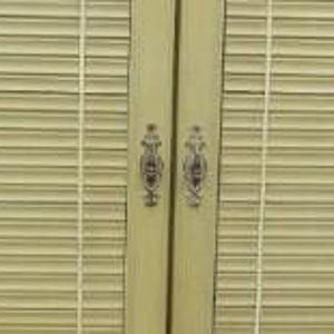1 RARE Pull Replacement for Louver DOOR Henry Link Hardware Handle Faux Bamboo Bali hai Armoire Sideboard Dresser Bachelor Hollywood Regency