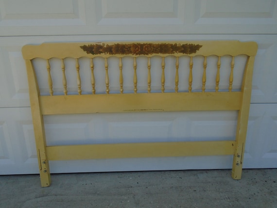Hitchcock Full Size Headboard French Country Stenciled Harvest