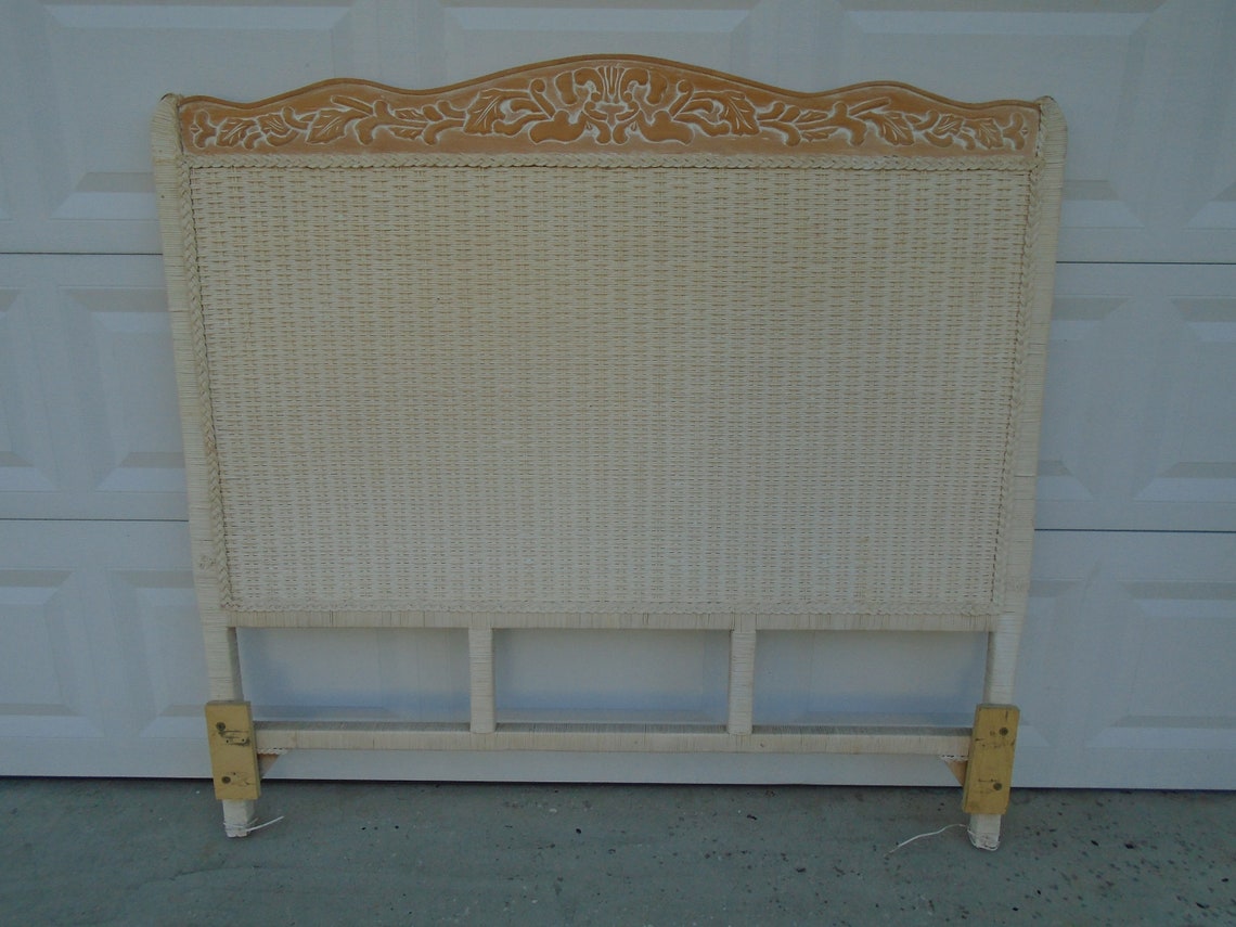 Pier 1 Wicker Full Size Headboard Jamaica Collection One Etsy