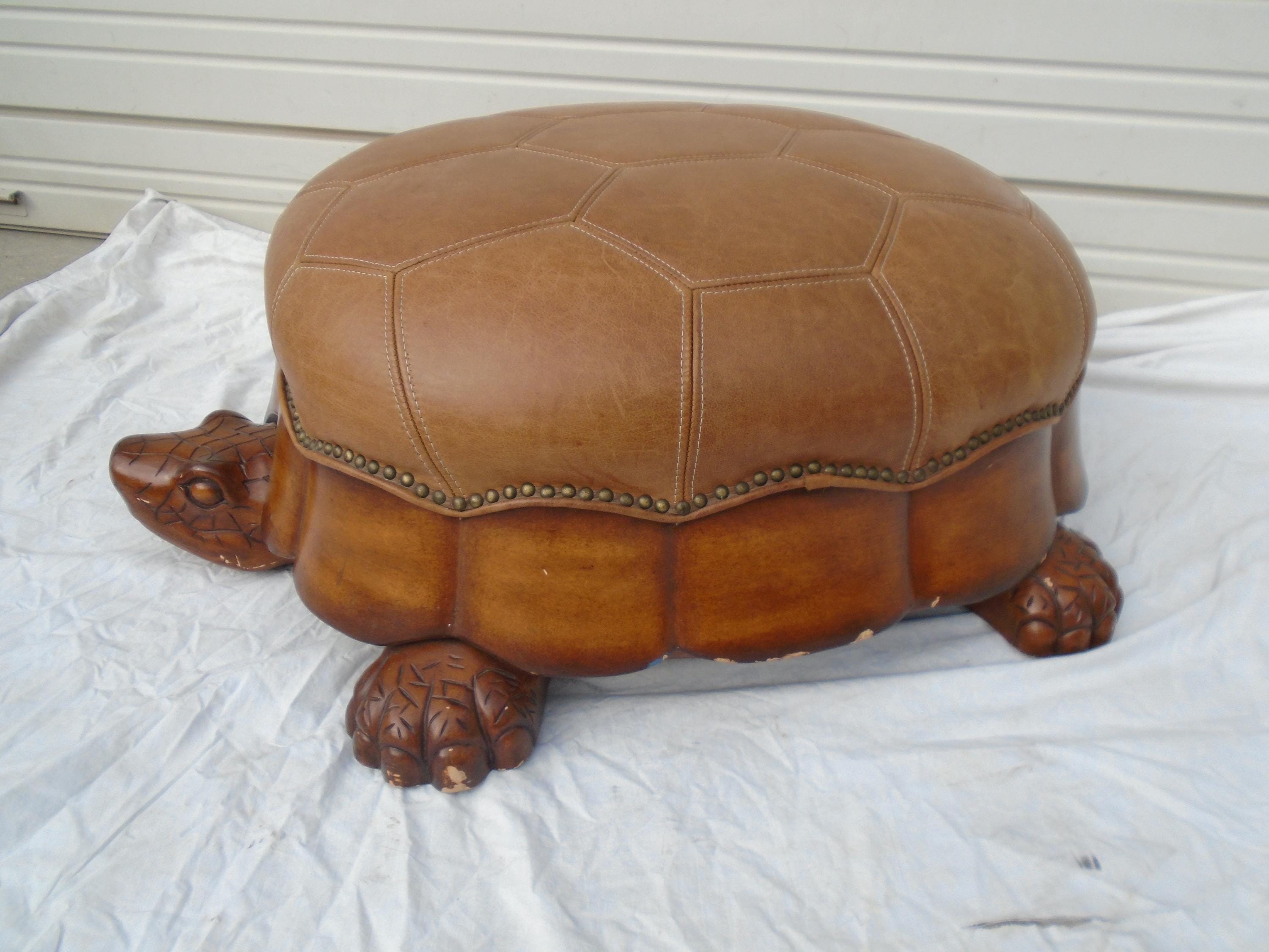 Tortoise footstool discount