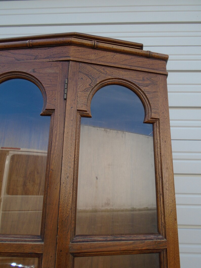 Rare Faux Bamboo China Moroccan Feel Hutch Hollywood Etsy