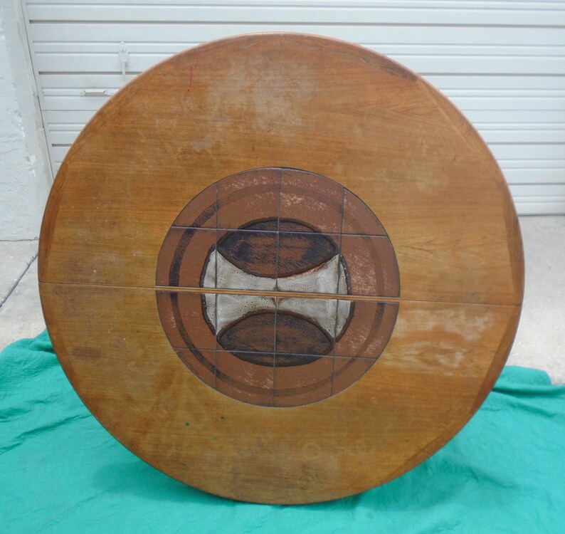 Rare Dining Table Real Poul Hermann Poulsen Gangsø Møbler Teak Tile Top ...