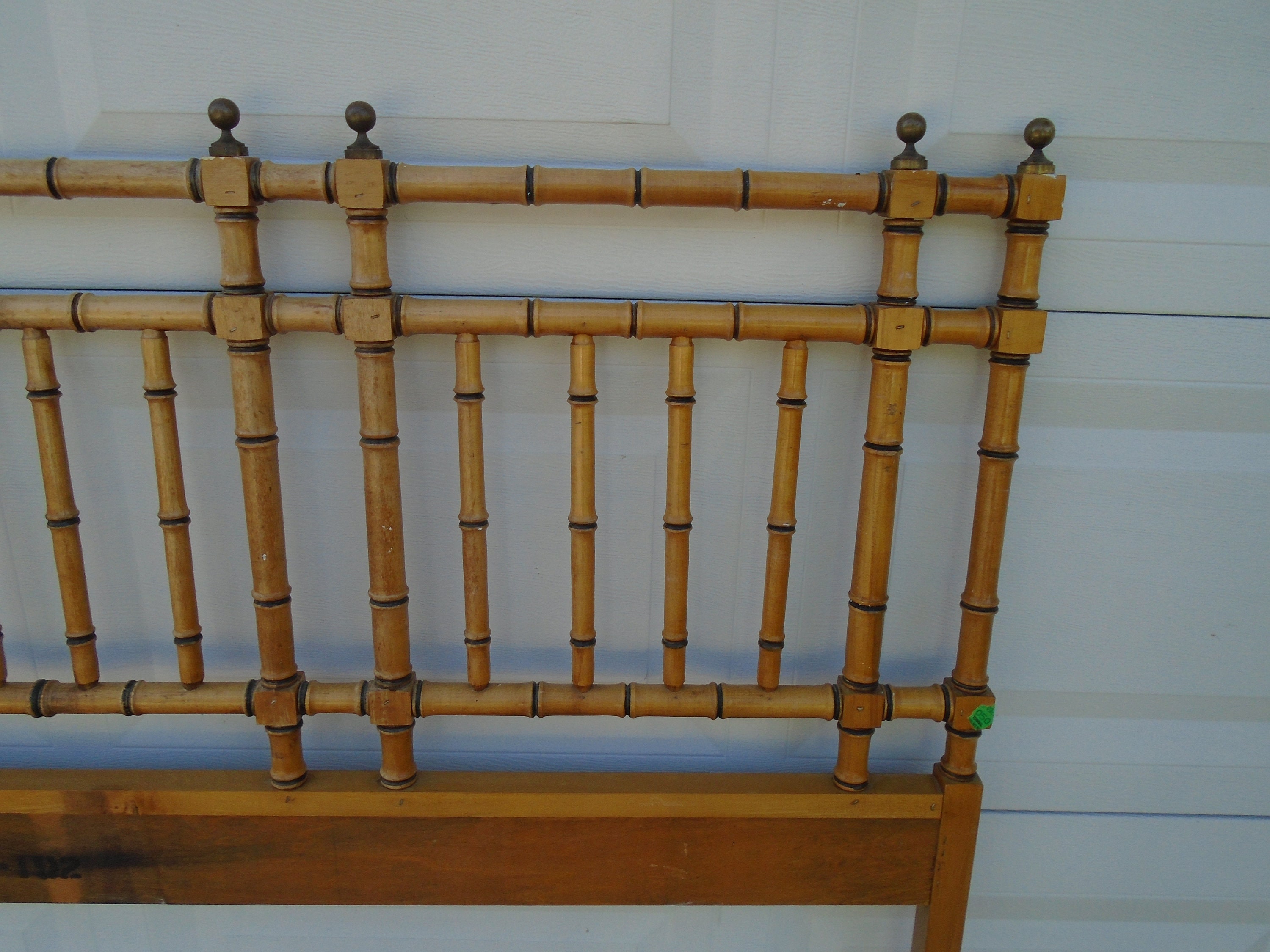 Faux Bamboo King Size Headboard Spindles Lane Regencia de Etsy