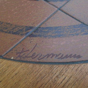 Rare Dining Table Real Poul Hermann Poulsen Gangsø Møbler Teak Tile Top ...