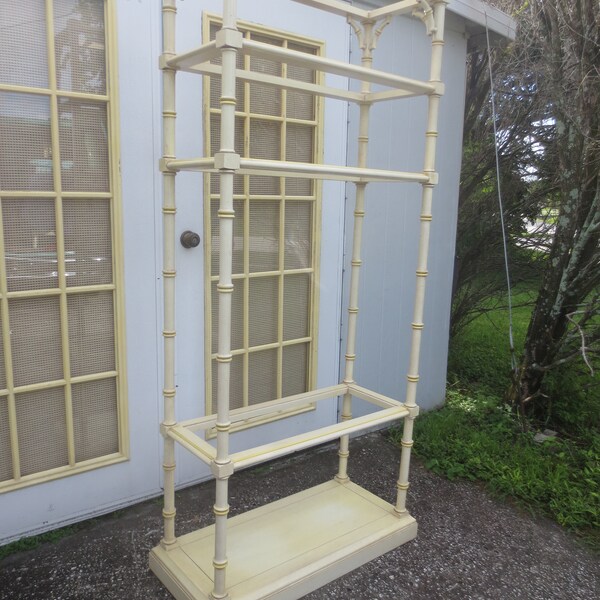 RARE Fretwork Faux Bamboo Shelves Hollywood Regency Bookcase Shelf Shelving Unit Lane Etagere Chinese Chippendale Palm Beach Boho