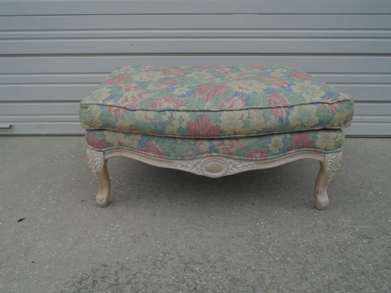 Ottoman for Bergere Chair Curved Pulaski Footrest French Country