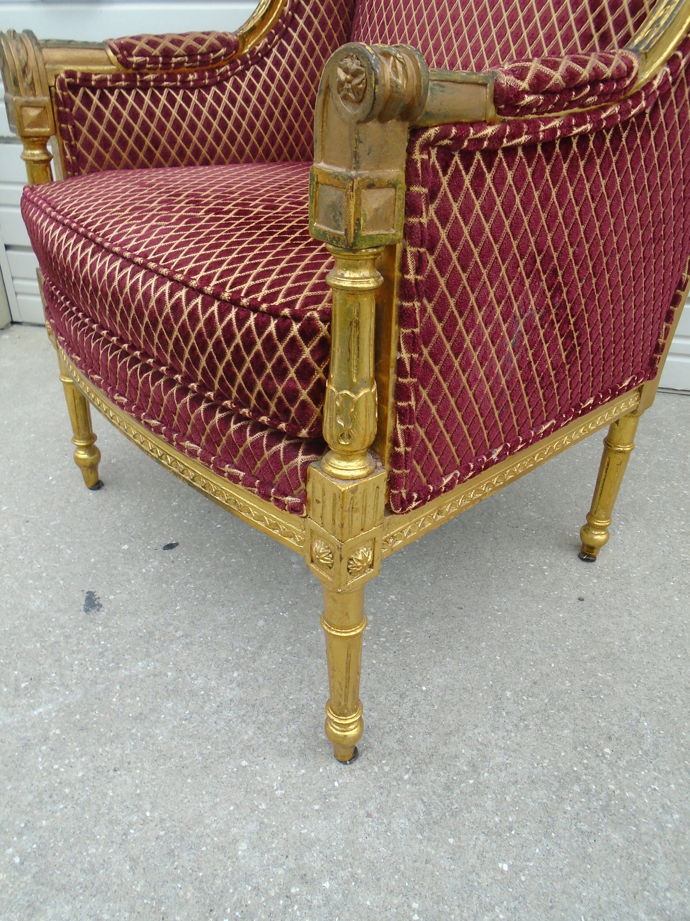 Gold Royal Lounge Chair ottoman Throne Crown Queen King | Etsy