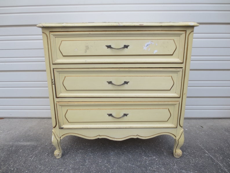 Bachelor Chest Hollywood Regency Dresser Lg Nightstand French Image 0