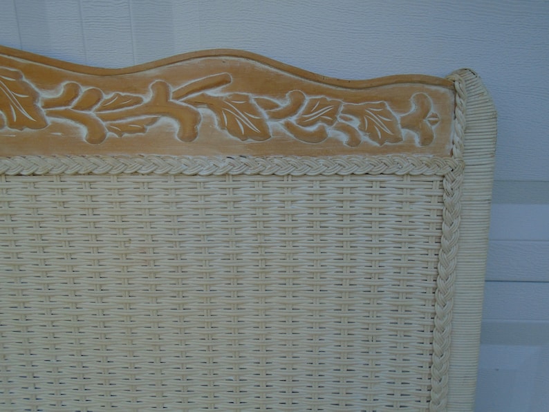Pier 1 Wicker Full Size Headboard Jamaica Collection One Etsy