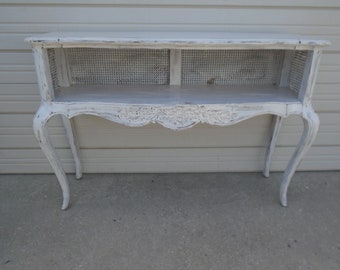 French Buffet Sideboard Bar Console Table Louis XVII Regency Server Cottage Serving Country Provincial Shabby Chic Shabby Farm Lake house