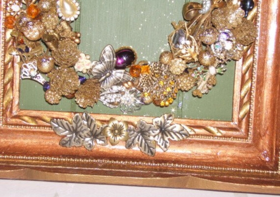 Vintage Jewelry Wall Decor Etsy