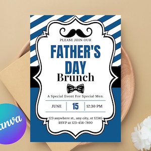 Invitación para el Día del Padre, Invitación para el Brunch del Día del Padre, Celebración del Día del Padre, Brunch del Padre, Desayuno del Padre, Almuerzo del Padre
