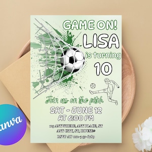 Lets Have a Ball Sport-Party-Einladung EDITIERBARE Geburtstag einladen Baseball Fußball Fußball Basketball Aquarell DIGITAL 5x7 Printable