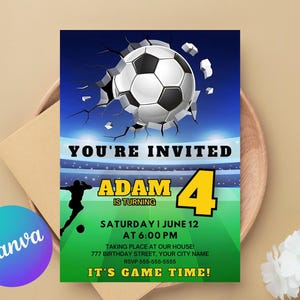 Lets Have a Ball Sport-Party-Einladung EDITIERBARE Geburtstag einladen Baseball Fußball Fußball Basketball Aquarell DIGITAL 5x7 Printable