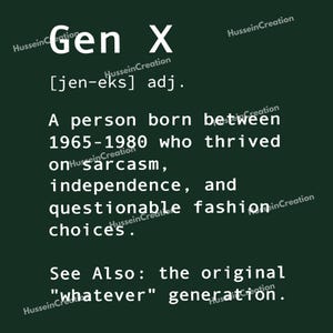 Gen X Funny Svg, Generation X Svg, Version Gen X Raised On Hose Water And Neglect Download Digital, Retro Vintage Gen X Digital Svg