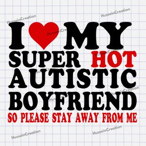 Amo a mi novio autista súper atractivo Svg, Mi novio autista Png, Día de San Valentín Digital, Regalo de San Valentín, Novio Descarga Digital
