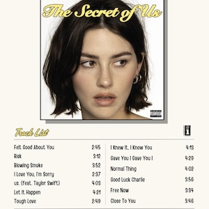 Individuell angefertigtes Gracie Abrams Album Poster (Geheimnis des Lebens)