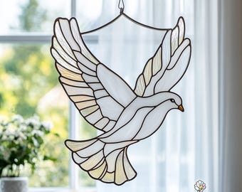 平和の鳩のステンドグラス模様 - Etsy 日本