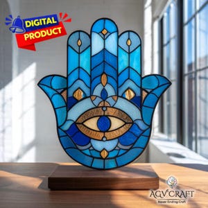 Glass Hamsa - Etsy