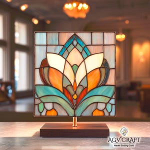 Art nouveau-glasraampatroon, art nouveau-suncatcher, art nouveau-patroon gebrandschilderd glas, woondecoratie, glas-in-lood pdf, kunst aan de muur cadeau