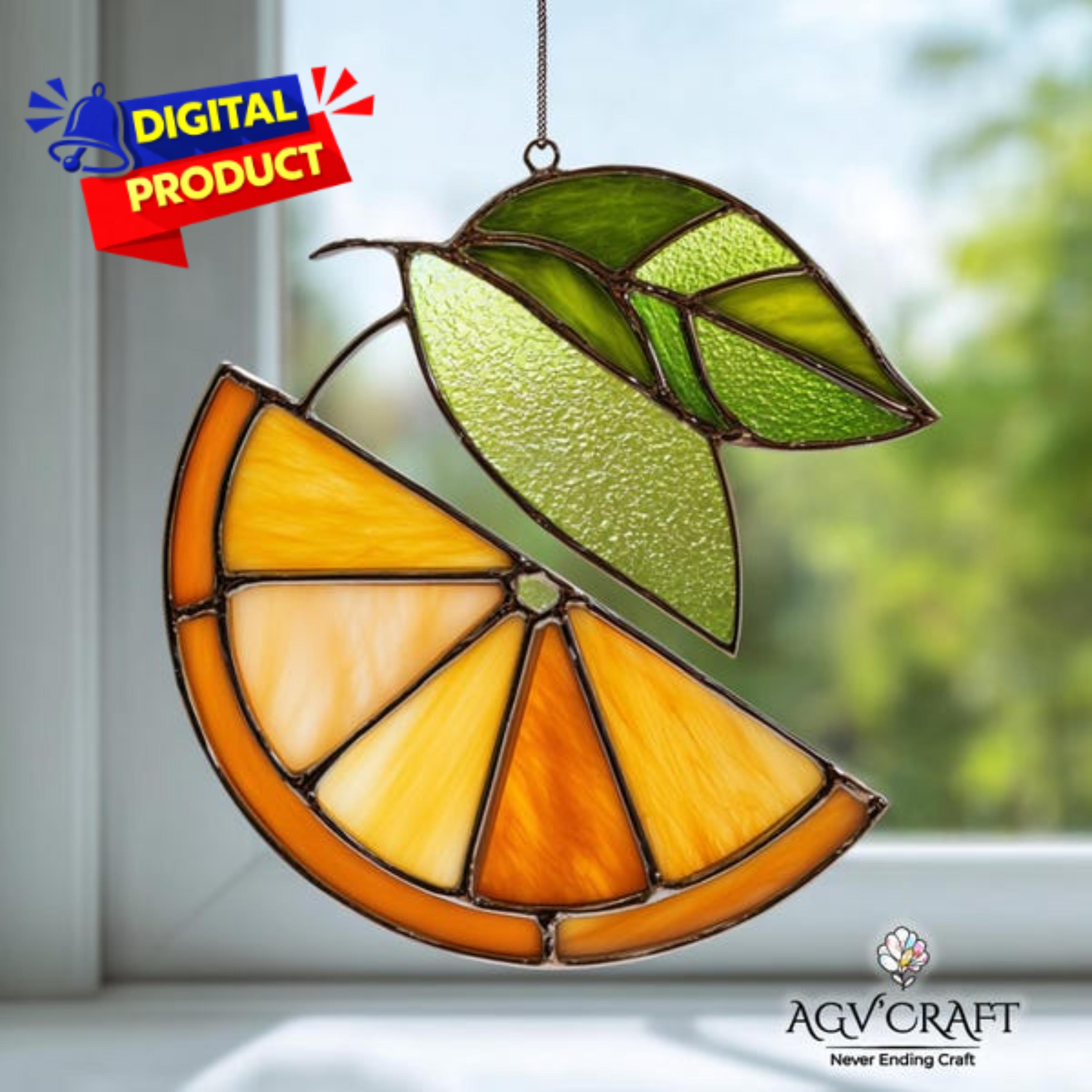 STAINED GLASS LANTERN SHADE 金魚と筍 STAINED GLASS LANTERN SHADE 金魚と筍 STAINED GLASS LANTERN SHADE