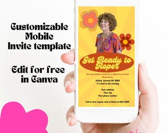 Modelo de convite personalizável Roper Romp