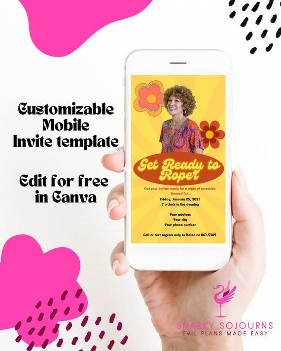 Roper Romp Customizable Invite Template