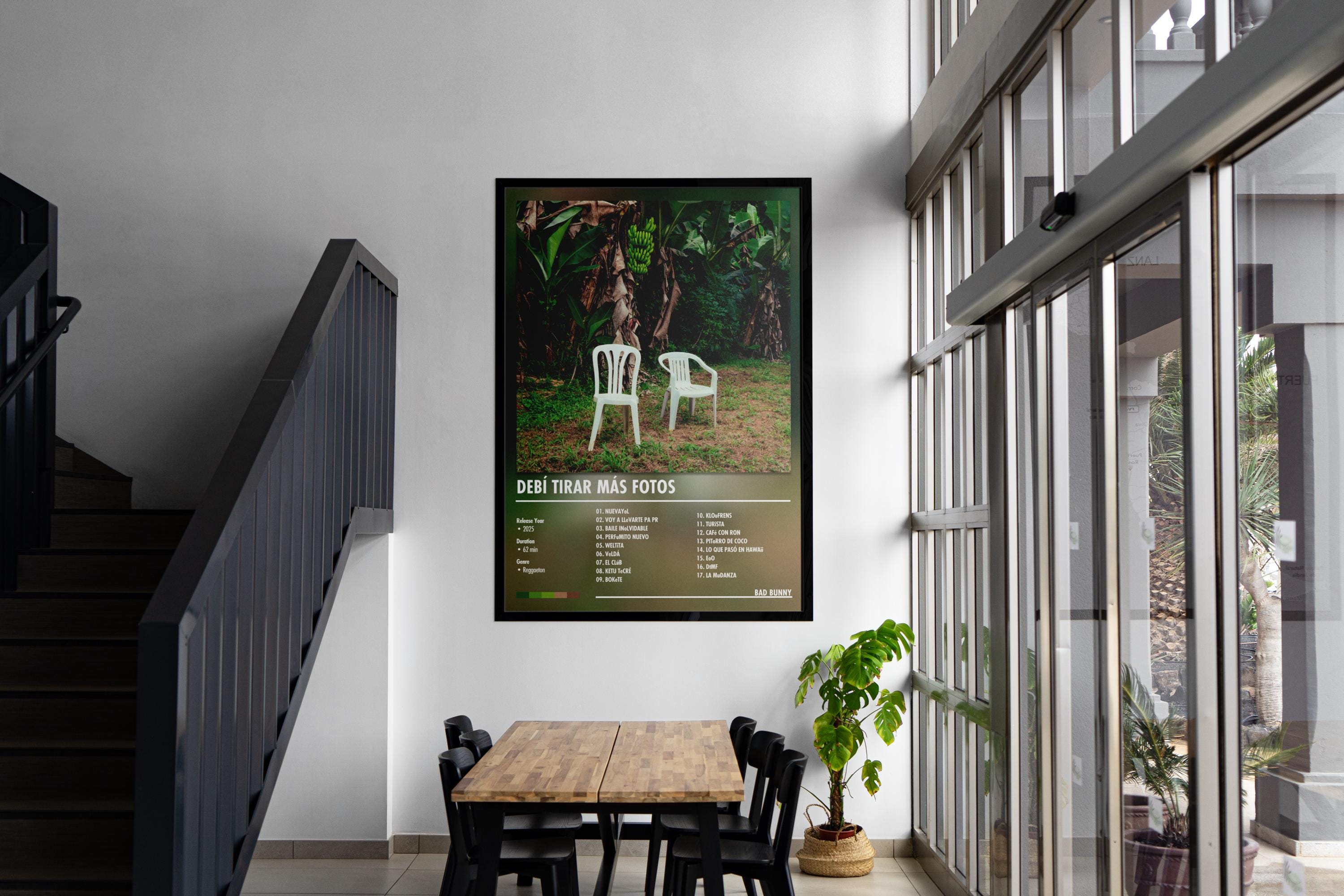 Discover Bad Bunny Deb Tirar Ms Fotos Poster - Music Poster - Wall Art