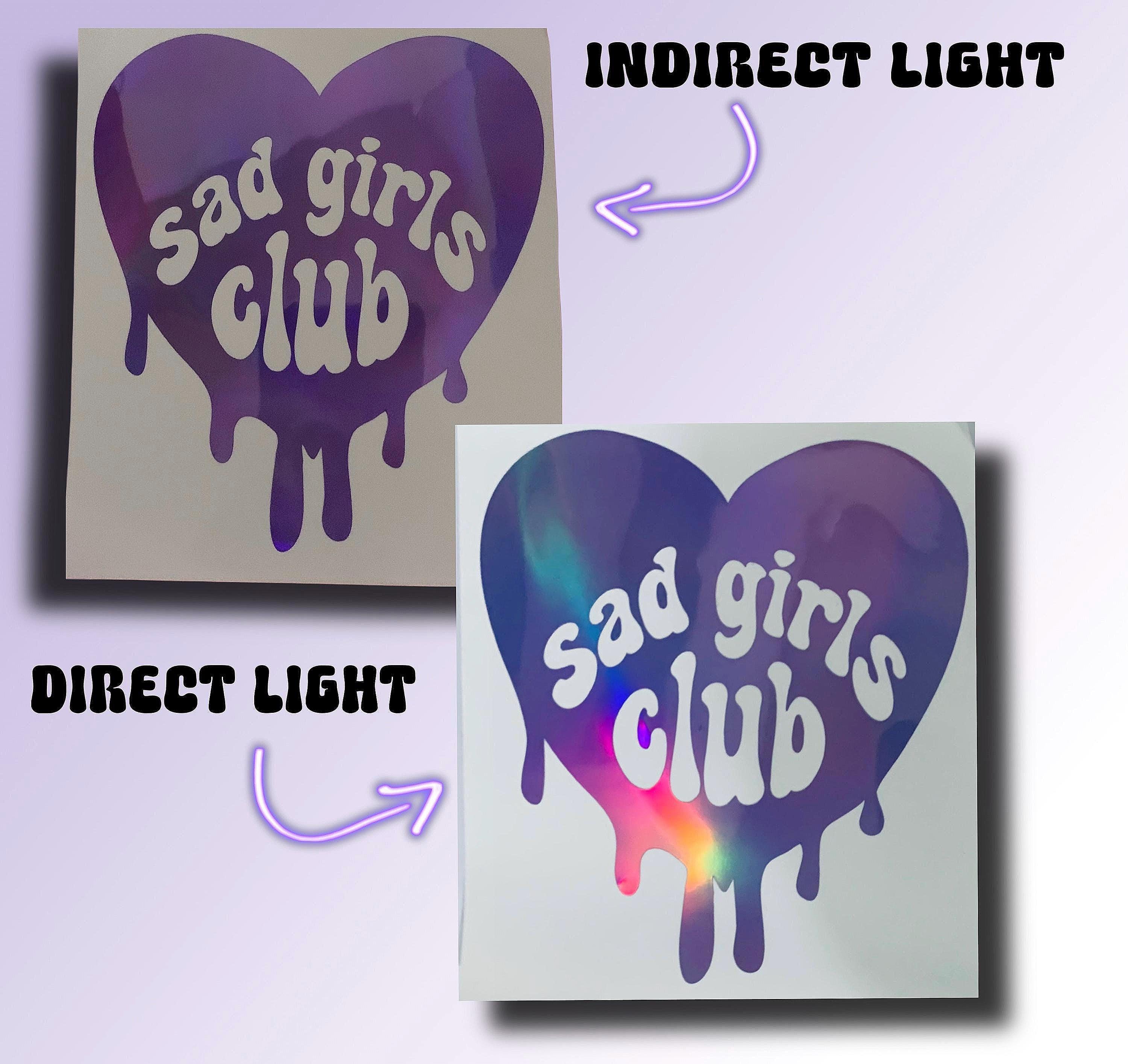 Sad Sticker Group Sad Girls Club Vinyl Decal, Mental Health Sticker for Car Laptop Wall ...